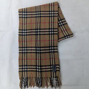 Authentic Burberry Nova Check Beige Scarf | Rare Find